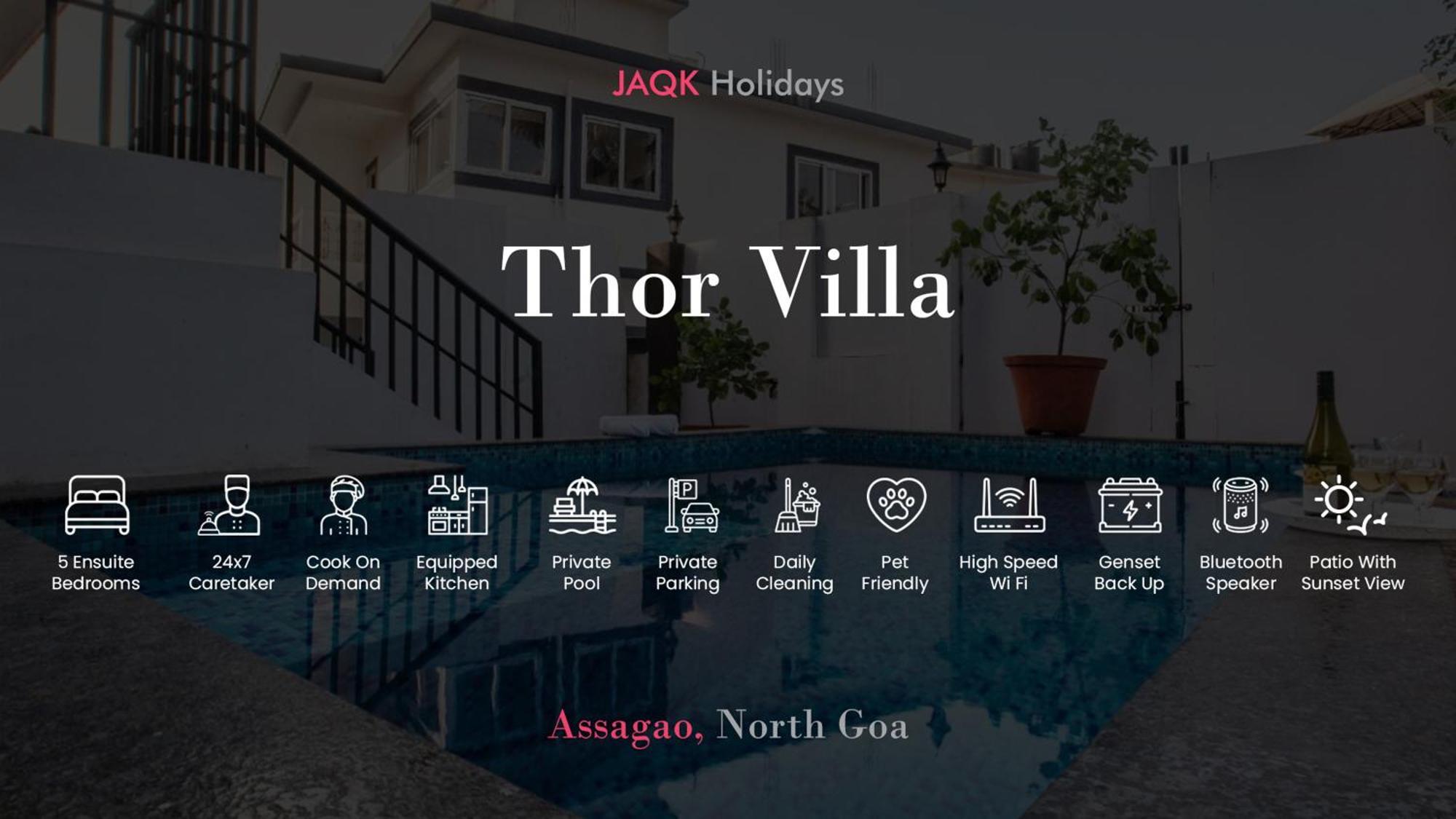 Villa Thor Villa, 5bhk-private Pool-cook-caretaker Assagao